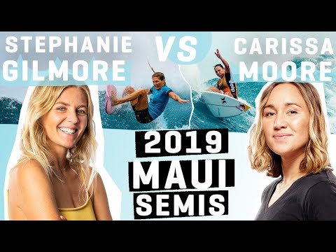 Stephanie Gilmore battles Carissa Moore at the 2019 lululemon Maui Pro FULL HEAT REPLAY