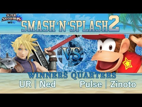 Smash'N'Splash 2  WINNERS QUARTERS - UR | Ned (Cloud) vs Pulse | Zinoto (Diddy Kong)
