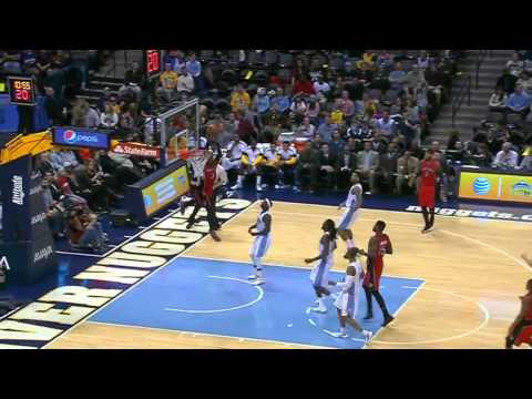 Kyle Lowry to Terrence Ross Alley oop Raptors vs Nuggets December 28, 2014 NBA