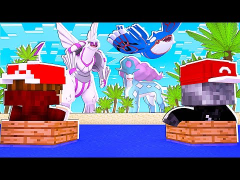 Minecraft : Pokemon A Série - CHEGAMOS NA PRAIA E NASCEU UM POKEMON LENDÁRIO SUPER RARO! Ep. 2