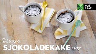 Sjokoladekake i kopp