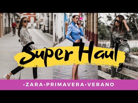 MODA | Super HAUL de ZARA PRIMAVERA VERANO – LOOKS de Primavera, Zapatos, accesorios y mucho mas!