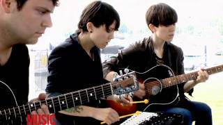 Tegan and Sara "Back in your Head" acoustic in Chicago