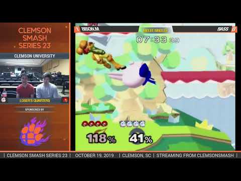 Clemson Smash Series 23 - Losers Quarters - Bison.M (Jigglypuff) vs. bass (Samus) - SSBM