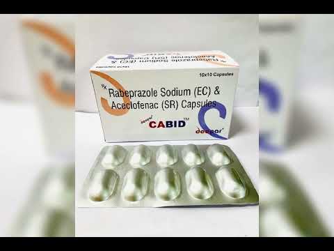 Rabeprazole sodium (ec) and aceclofenac (sr) capsule, 200 mg