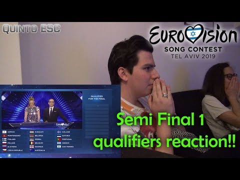 Eurovision 2019 - Semi Final 1 Qualifiers Live Reaction - Quinto ESC