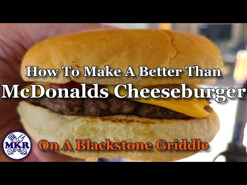 Make a McDonalds Cheeseburger at Home Using a BLACKSTONE GRIDDLE