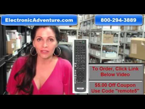 Original Sony RMT-D159 DVD Remote Control Coupon $5 Off - ElectronicAdventure.com