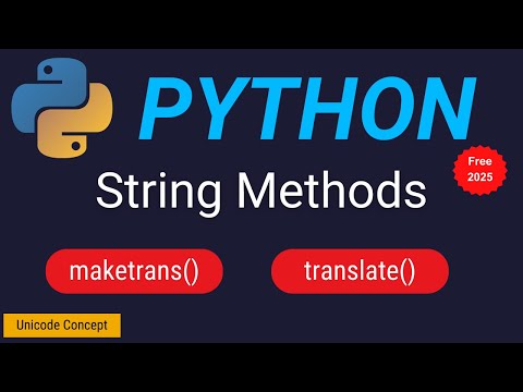 Maketrans Translate Python String Methods