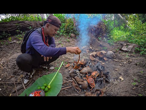 3 Days of GT fishing & mangrove crab hunting, grilled with spicy sauce!!! #KOOKIKO