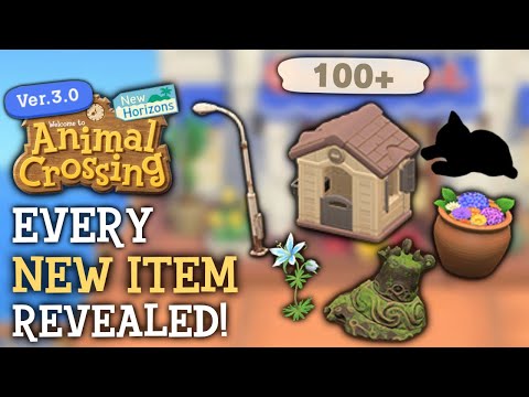 Every NEW Item In 3.0 Update Revealed - Animal Crossing New Horizons