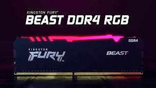 Kingston FURY 32 GB (2x16GB) DDR4 3200 MHz Beast RGB (KF432C16BBAK2/32) - відео 1