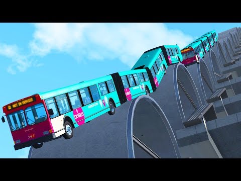 Articulated Bus Crashes #3 - BeamNG DRIVE | CrashTherapy