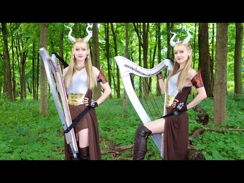 WORLD OF WARCRAFT (Elwynn Forest) Harp Twins - Camille and Kennerly