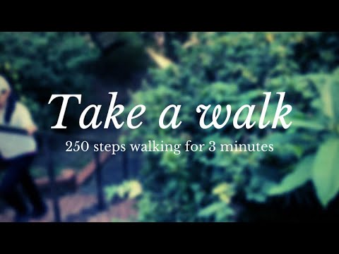 Walking 250 steps in 3 minutes | Walking in Nature | ASMR | #asmr #walking