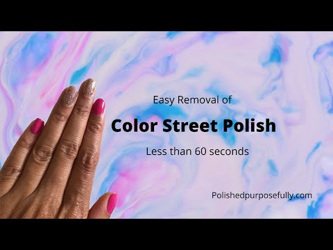 How to Remove Color Street Nail Polish