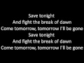 Timeflies Save Tonight Lyrics YouTube 