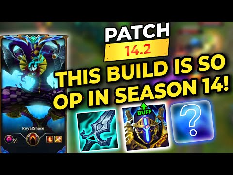 SEASON 14 PATCH 14.2 | THIS SHACO BUILD IS OP (ATTACK SPEED + TANK) | CHALLENGER RANK 1 SHACO