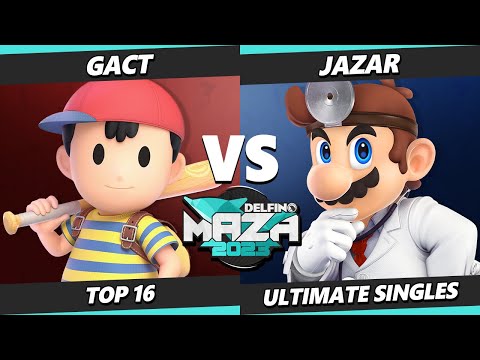 Delfino Maza 2023 - Gackt (Ness) Vs. JaZar (Dr Mario, Lucas) Smash Ultimate - SSBU