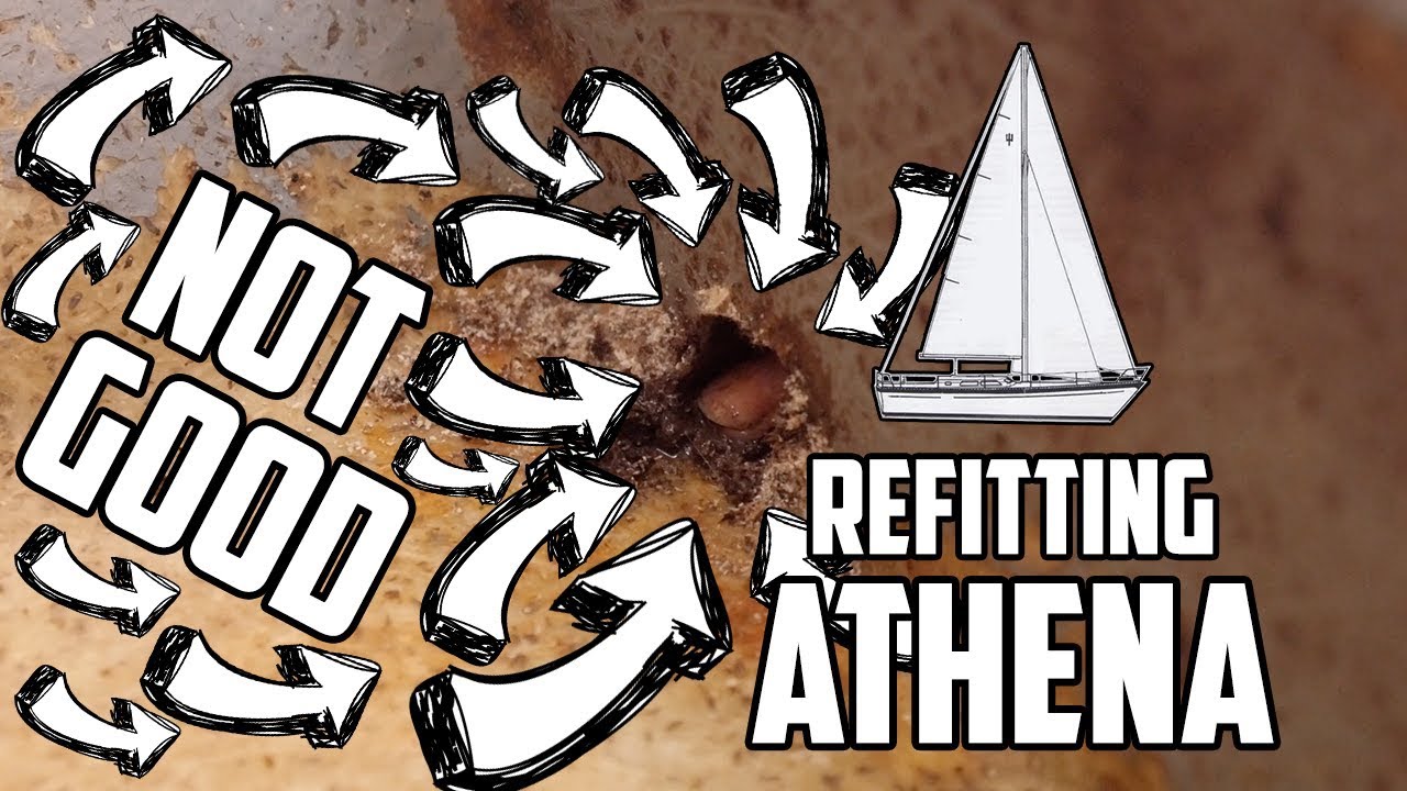 Sail Life - No sanding, no painting but wet plywood...yay! - DIY sailboat repair