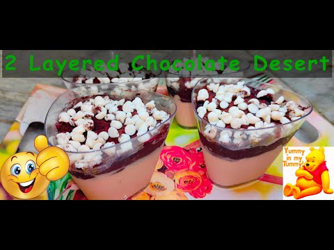 2 Layered Chocolate Desert made easy by Chef Shahnaz