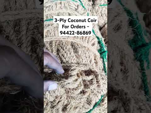 3 ply coir ropes, 500 m, 5 mm