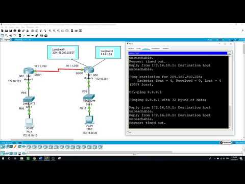 Configuring IPv4 Static and Default Routes, Practice Lab
