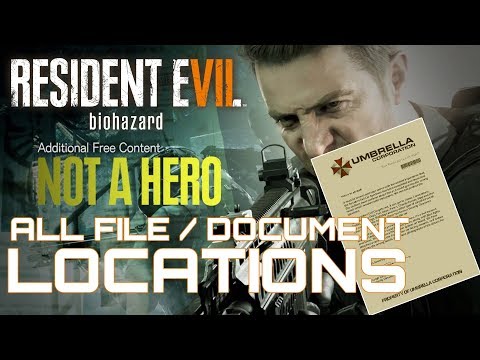 Resident Evil 7 Not A Hero DLC ALL FILE LOCATIONS
