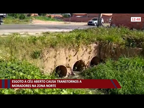 Esgoto a céu aberto causa transtorno na zona norte de Teresina 16 06 2021