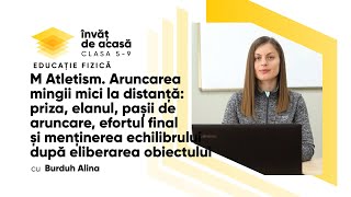 "Aruncarea mingii mici de pe loc și din deplasare în ținta verticală"