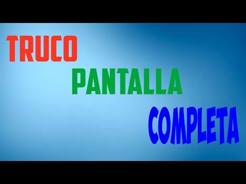 Truco para poner la imagen en pantalla completa//Windows 10