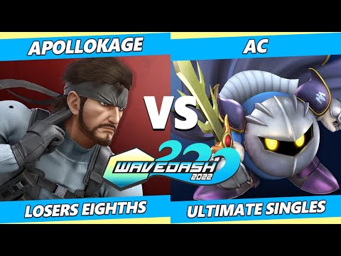 Wavedash 2022 Top 8 - ApolloKage (Snake) Vs. AC (Meta Knight) SSBU Ultimate Tournament