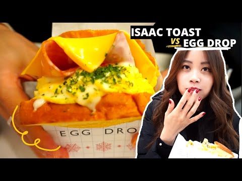 BATALHA de KOREAN STREET TOAST - Isaac Toast vs Egg Drop