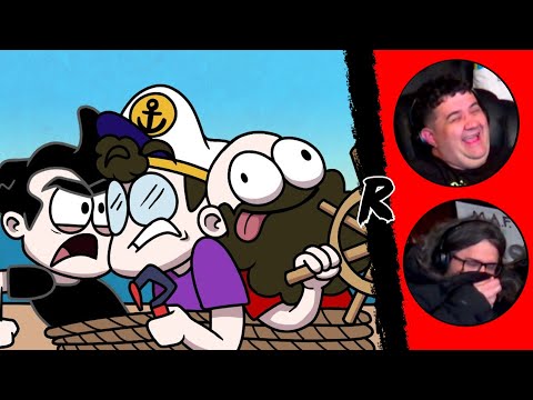 BEST OF Markiplier, Bob, Wade play RAFT Compilation Animation | RENEGADES REACT