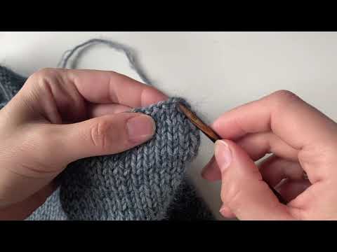 Pick up the cast-on stitches for a second time