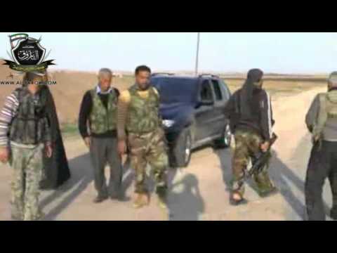 كتائب الفاروق تستقبل المشاركين في عميلة السيطرة على حاجز أصفر نجار في رأس العين