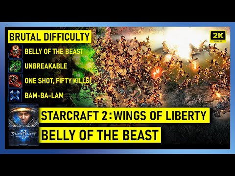 Starcraft 2: Wings Of Liberty - Belly of the Beast - Sabotage Tunnels - Brutal All Achievements
