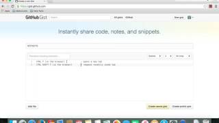 Lesson 007 - Github Gists