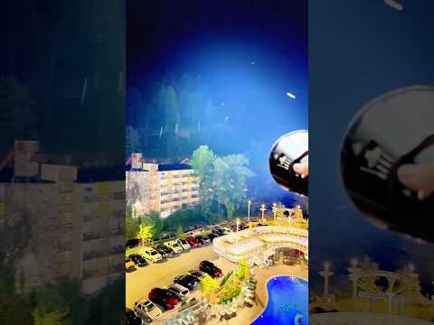 Worlds Brightest Flashlight Shines Over City!