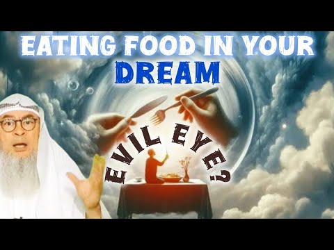 Is eating food in dream means evil eye? #islam #islamic #quran #allah #sunnah #hijab assim al hakeem
