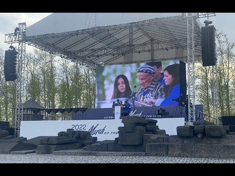 Edward Mosberg Speaks at the March of the Living 2022