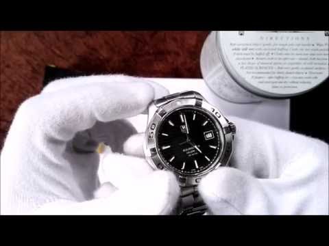 Vorher - Nachher TAG Heuer Aquaracer WAP2010.BA0830: Bürsten und Polieren (How To)
