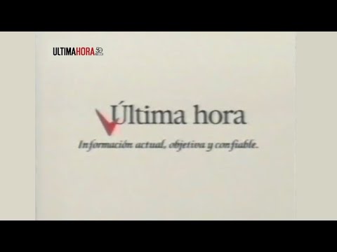 (Archivo Histórico) "Nuestro Mañana es Ahora", spot del diario Última hora, 1993.