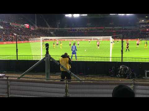 Doelpunt Marco van Ginkel PSV - Ado Den Haag 3-0 16-12-2017