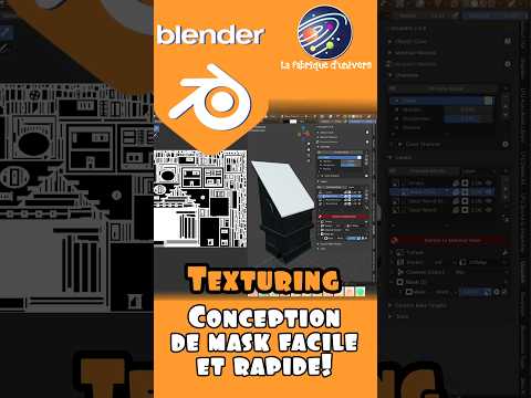 Tuto Blender FR Texture Paint - Création de Mask facile  #blendertutorial #blendertricks