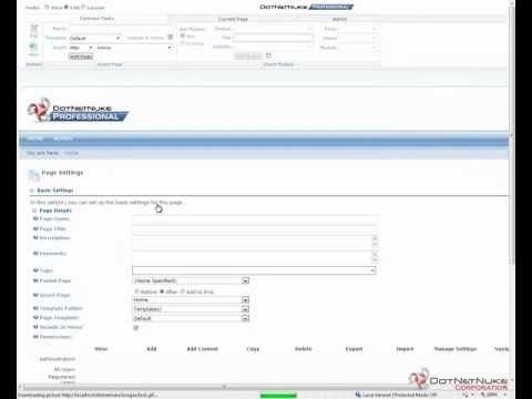 Creating a new Page in DotNetNuke