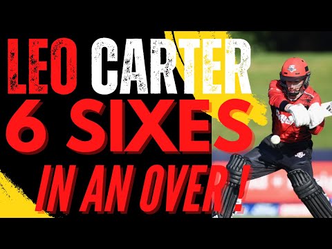 The Unforgettable Moment: Leo Carter's Legendary Six Sixes #leocarter #6sixes #yuvrajsingh6sixes