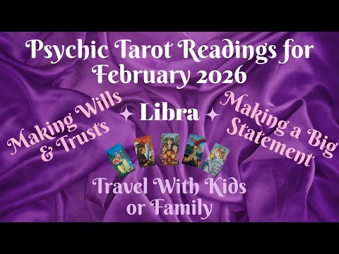 Waage ~ Psychische Tarot-Lesung für Februar 2026 von Pam Georgel
