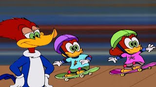 Pica-Pau Leva os Gêmeos para Andar de Skate | Pica-Pau em Português