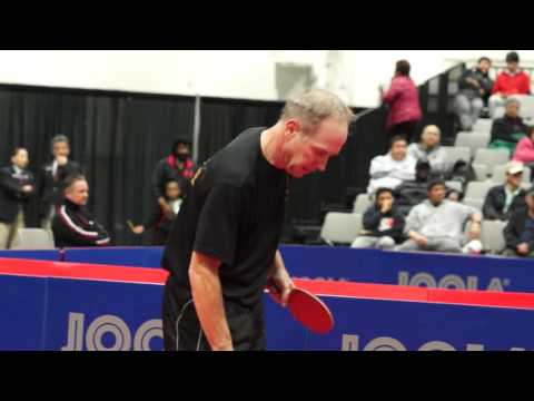 Dan Seemiller, backhand serve, forehand loop, USA Table Tennis, Men's Singles Finals